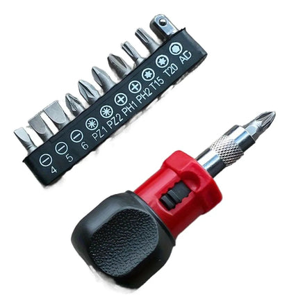 Mini Multifunctional Scraper Screwdriver Set,Reversible Steel Connector With Quick Action And Variety Of Pins, Durable Hand Tool Kit