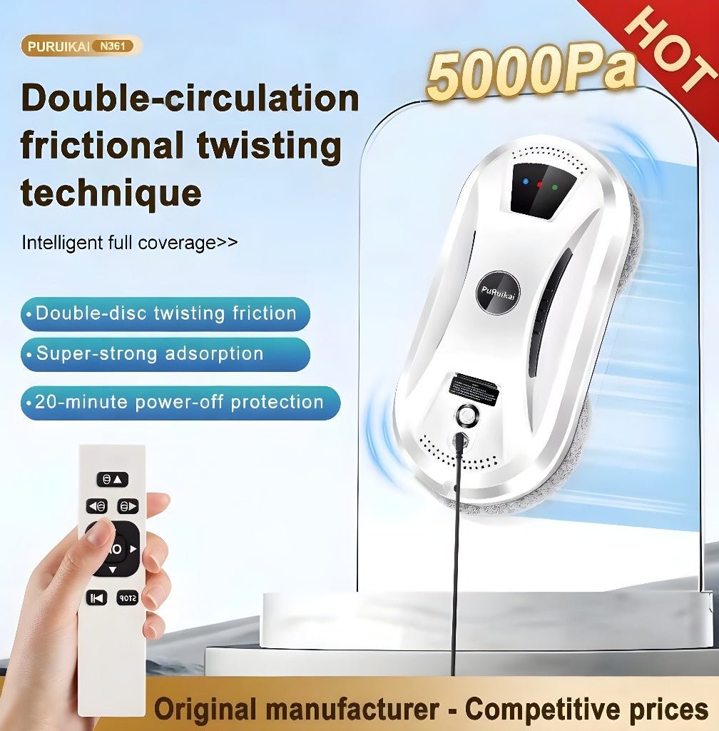 Automatic Window Cleaning Robot - Smart Robotic Glass Vacuum