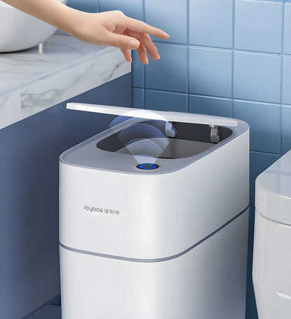 Hands-Free Motion Sensor Trash Can with Lid – Slim Space-Saving Design