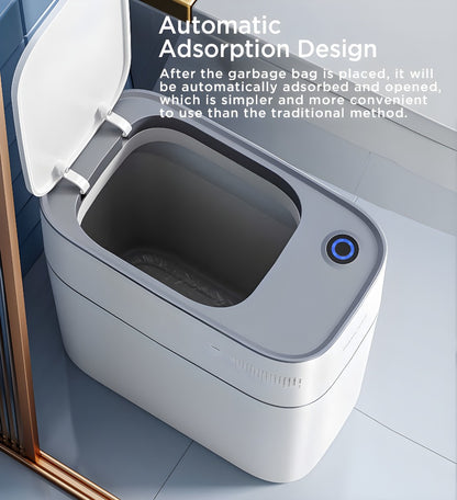 Hands-Free Motion Sensor Trash Can with Lid – Slim Space-Saving Design