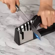 Kitchen 4 Segment Knife Sharpener Multifunctional Portable Non-slip Base Knife Sharpener Household Kitchen Gadgets Accessories