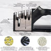 Kitchen 4 Segment Knife Sharpener Multifunctional Portable Non-slip Base Knife Sharpener Household Kitchen Gadgets Accessories